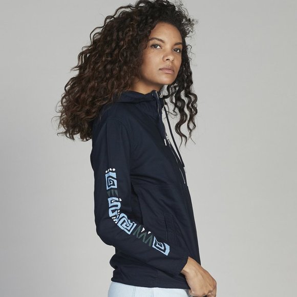 NEW - Quiksilver Womens Half-Zip Hooded Jacket MEDIUM - Picture 3 of 7